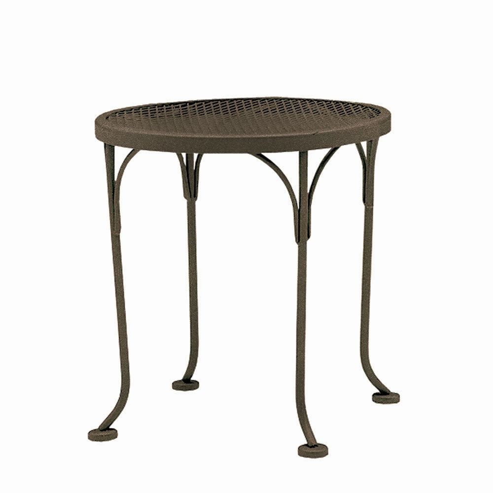 17" Round Mesh Top End Tableoutdoor coffee table for patio or lounge