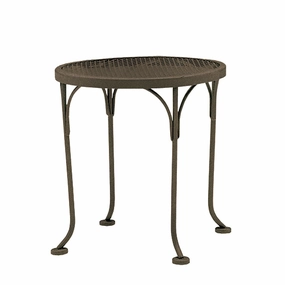 17" Round Mesh Top End Tableoutdoor coffee table for patio or lounge