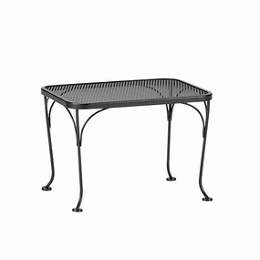 18"x24" Rectangular Mesh Top Side Tableoutdoor coffee table for patio or lounge