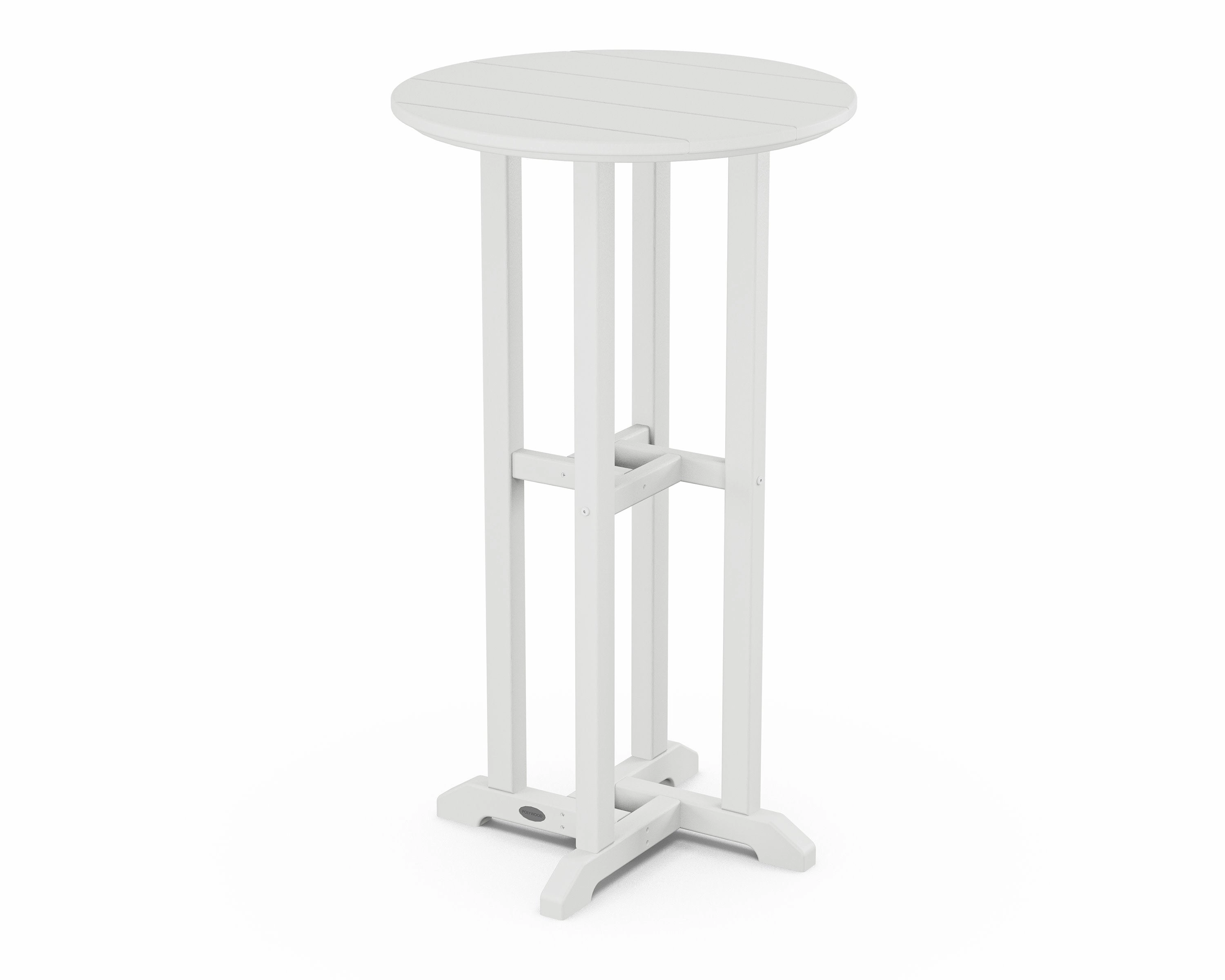24" Round Farmhouse Bar Bistro Table