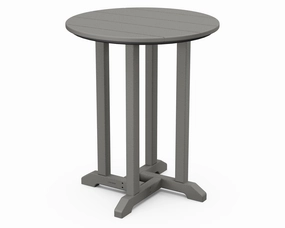 24" Round Farmhouse Bistro Tableoutdoor patio furniture set