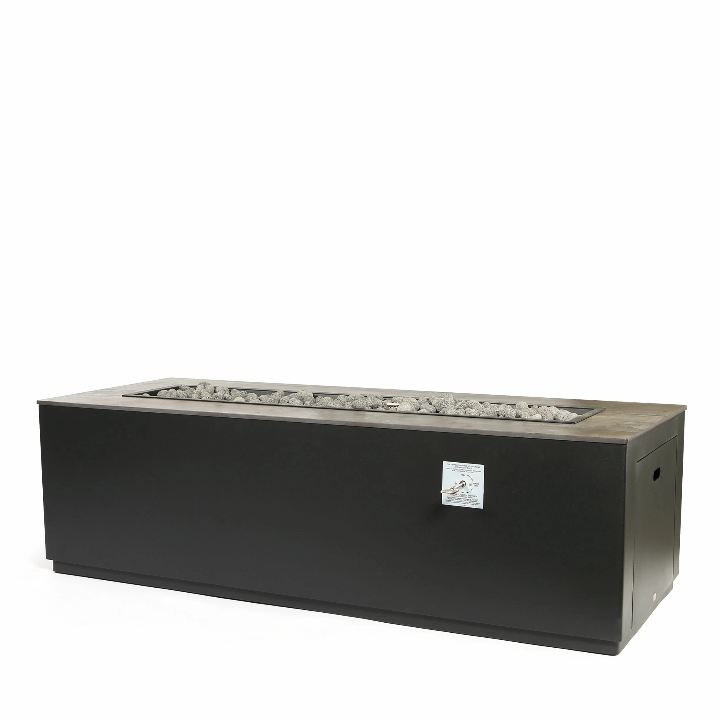25" x 65" Occasional Height Moda Fire Pitportable outdoor fire pit with lid