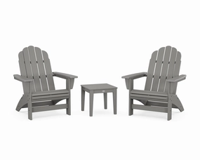 3-Piece Vineyard Grand Adirondack Setoutdoor patio dining furniture set