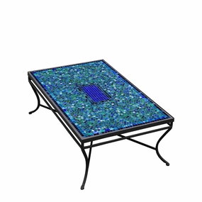 48" x 30" Elements Mosaic Stone Top Coffee Tableoutdoor coffee table for patio or lounge