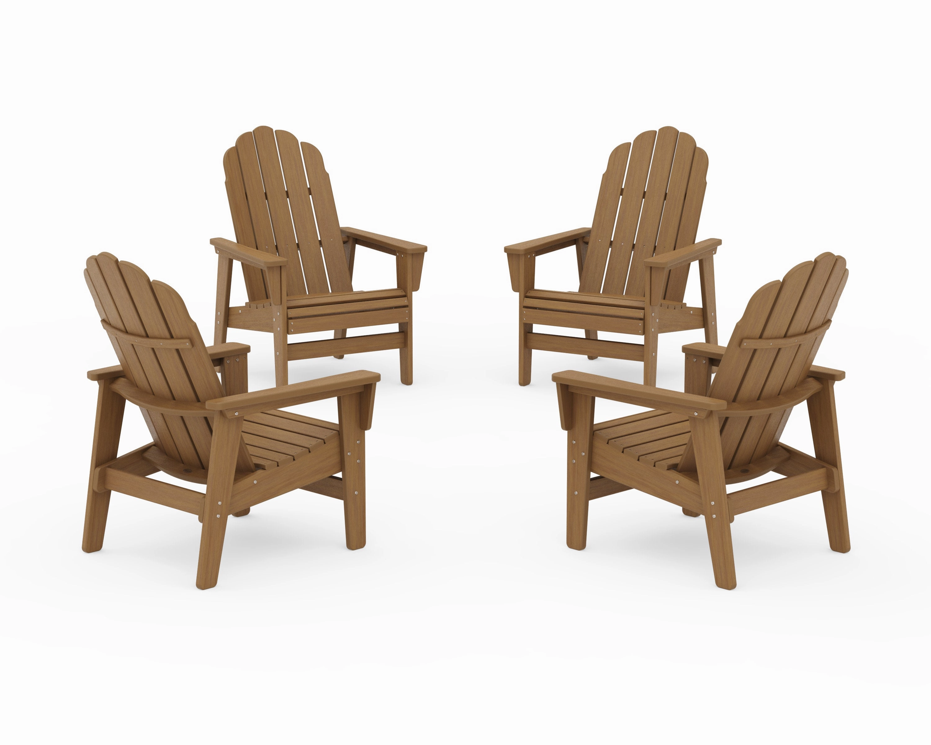 4-Piece Vineyard Grand Upright Adirondack Chair Conversation Set