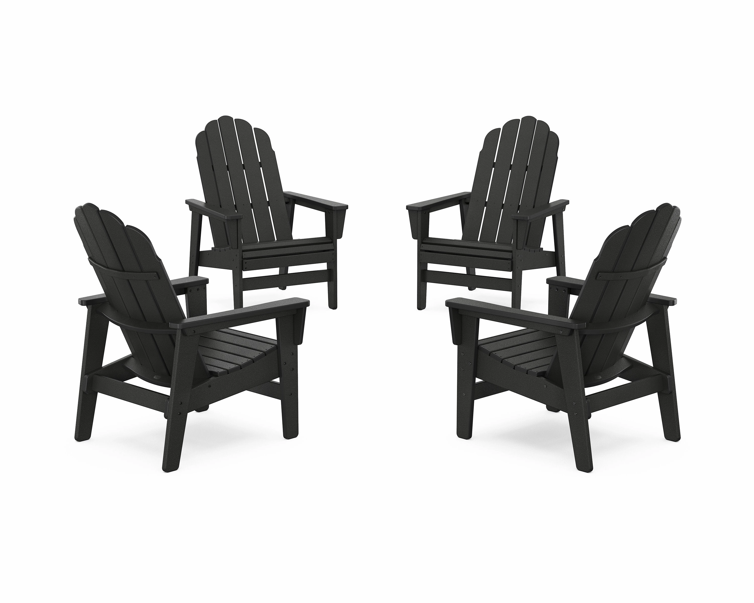 4-Piece Vineyard Grand Upright Adirondack Chair Conversation Set