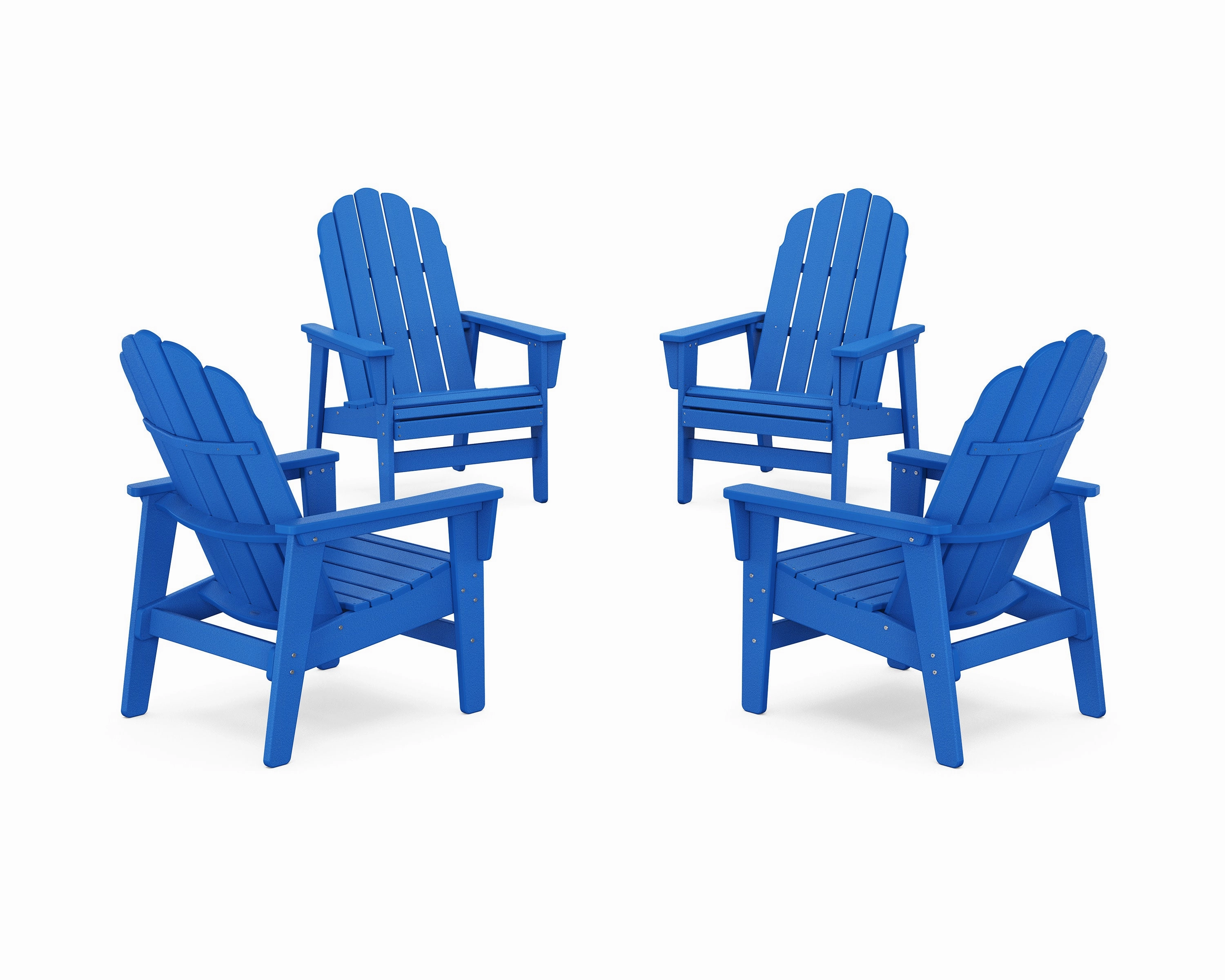 4-Piece Vineyard Grand Upright Adirondack Chair Conversation Set