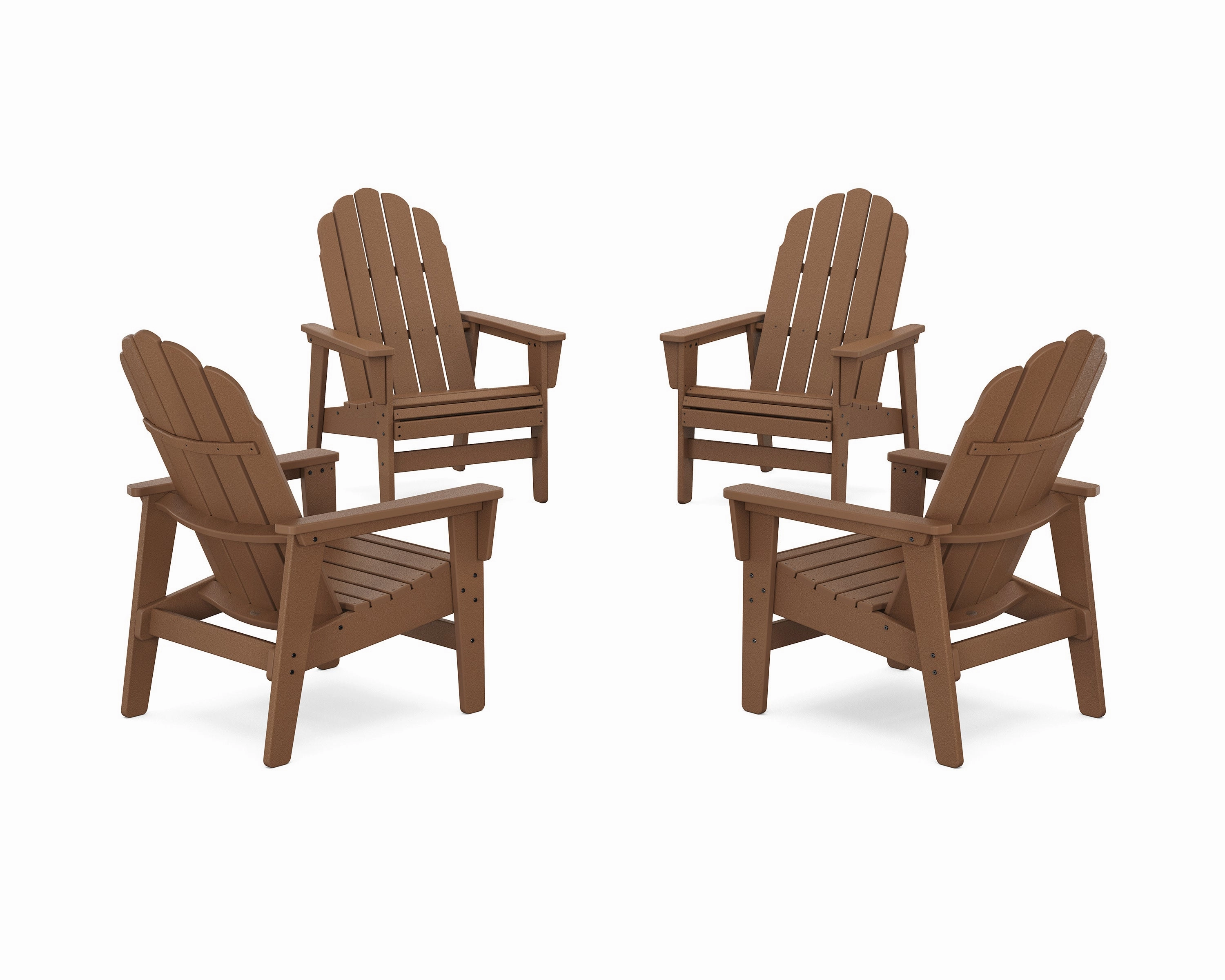 4-Piece Vineyard Grand Upright Adirondack Chair Conversation Set