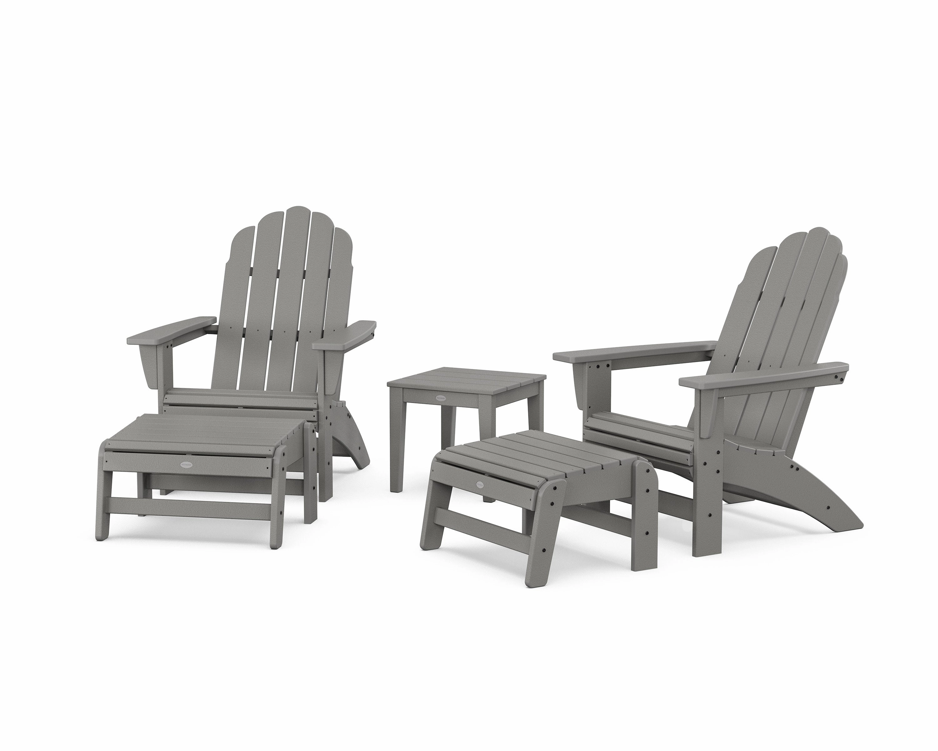 5-Piece Vineyard Grand Adirondack Setoutdoor patio dining furniture set
