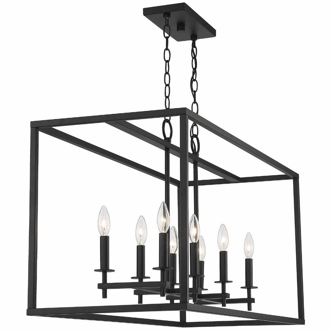 8-Light Outdoor Linear Chandelier