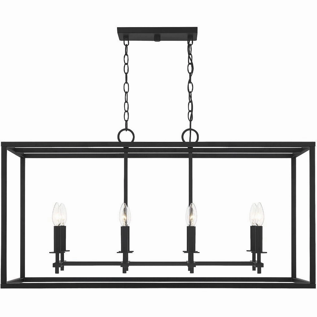 8-Light Outdoor Linear ChandelierWeatherproof outdoor lighting