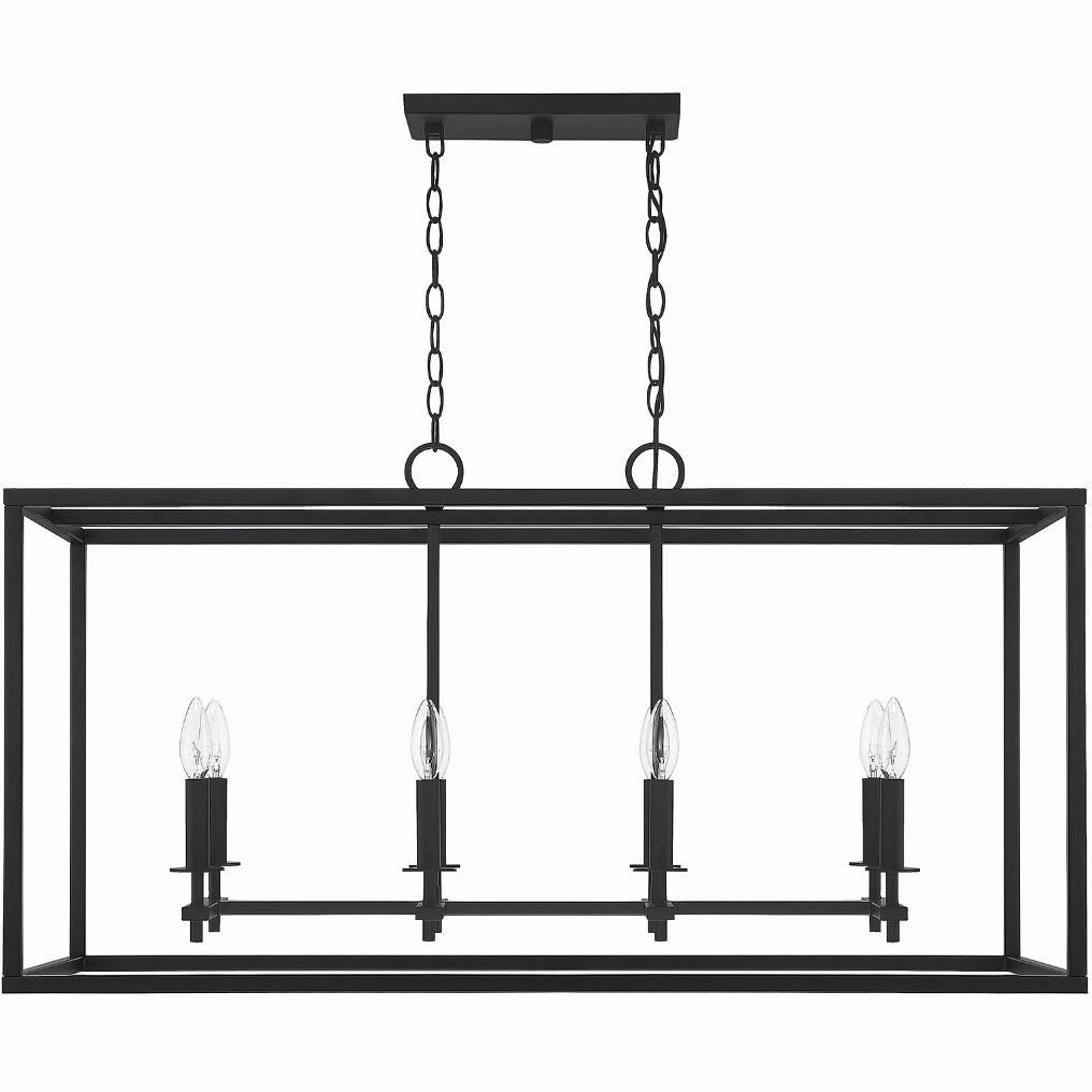 8-Light Outdoor Linear Chandelier