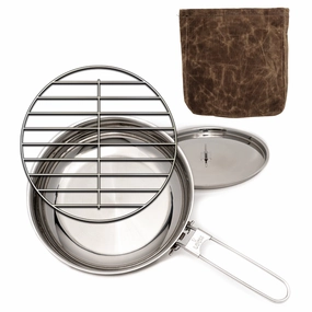 8" Skillet, Bag & Rack Combo professional grade outdoor cooking tools
