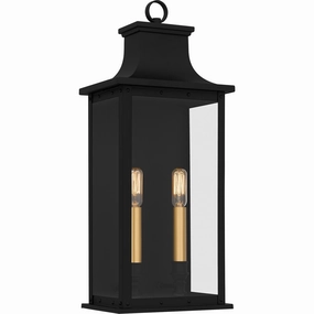 Abernathy Two Light Outdoor Wall Mount Matte BlackOutdoor wall sconces with motion sensor