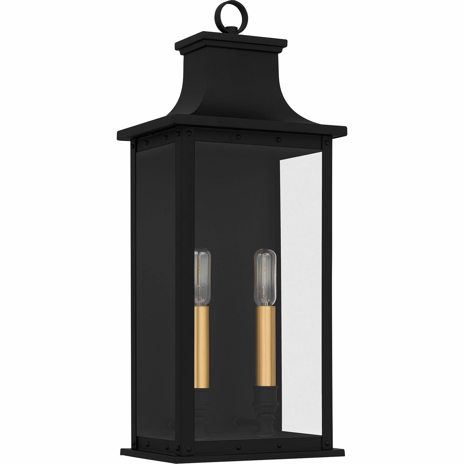Abernathy Two Light Outdoor Wall Mount Matte Black