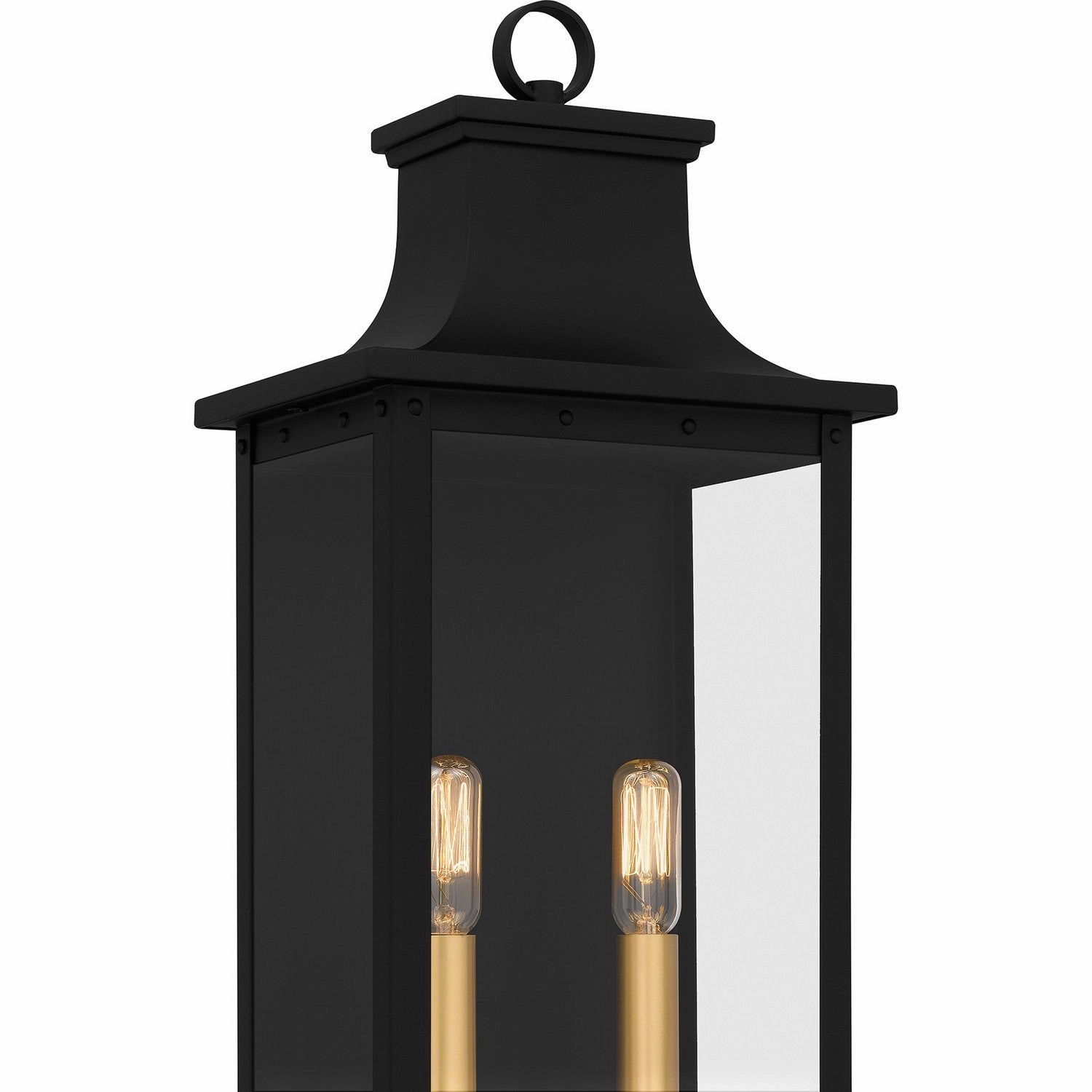 Abernathy Two Light Outdoor Wall Mount Matte Black