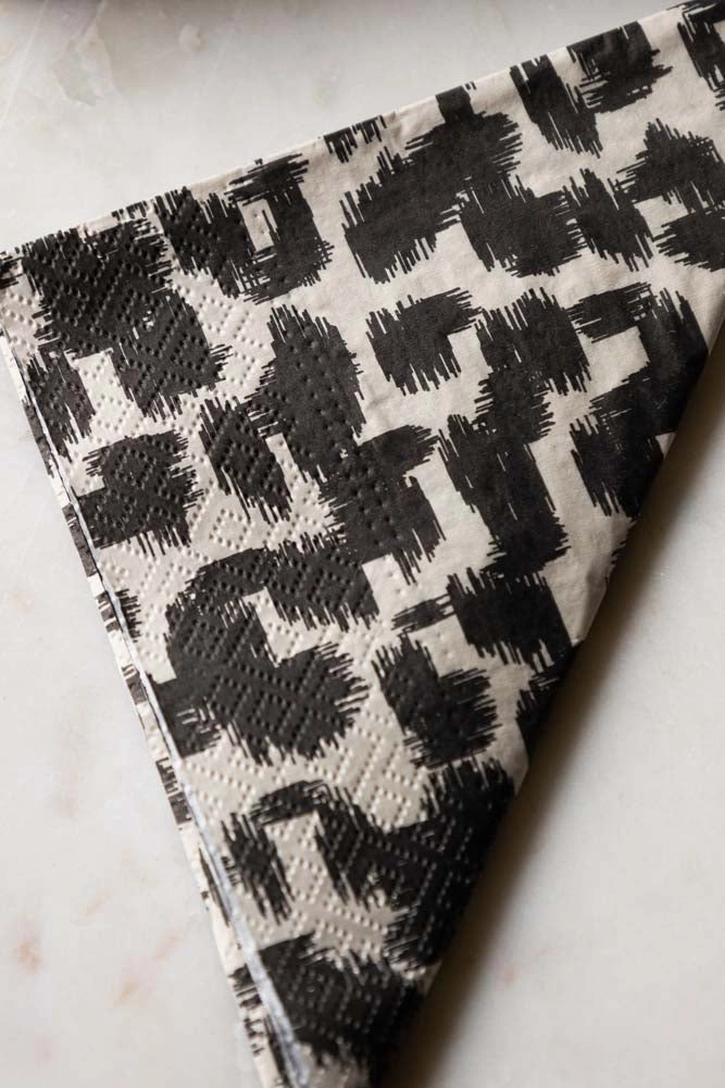 Abstract Leopard Print Napkins - Pack Of 20