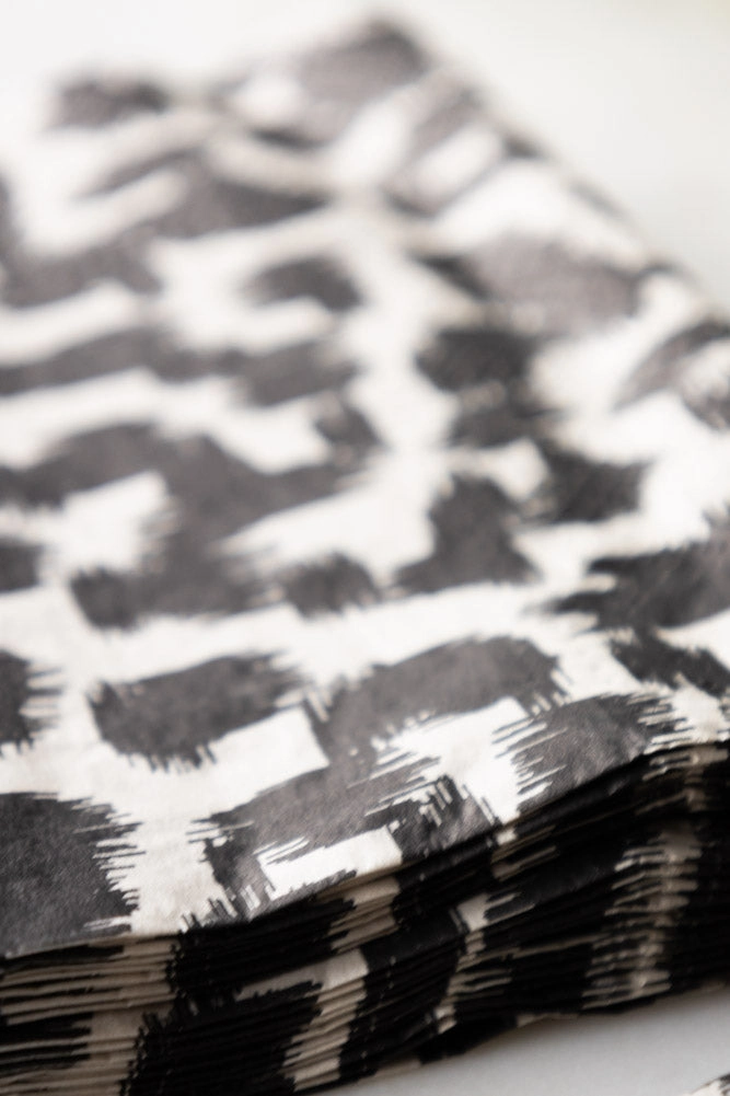 Abstract Leopard Print Napkins - Pack Of 20