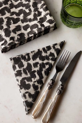 Abstract Leopard Print Napkins - Pack Of 20outdoor patio dining furniture set
