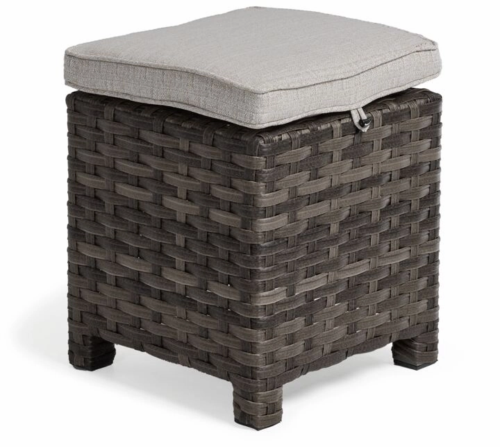 Acadia 6-Piece Outdoor Banquette Set - Grey, Beige