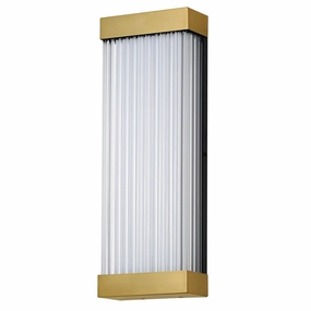 Acropolis LED Outdoor Wall Sconce Natural Aged BrassOutdoor wall sconces with motion sensor