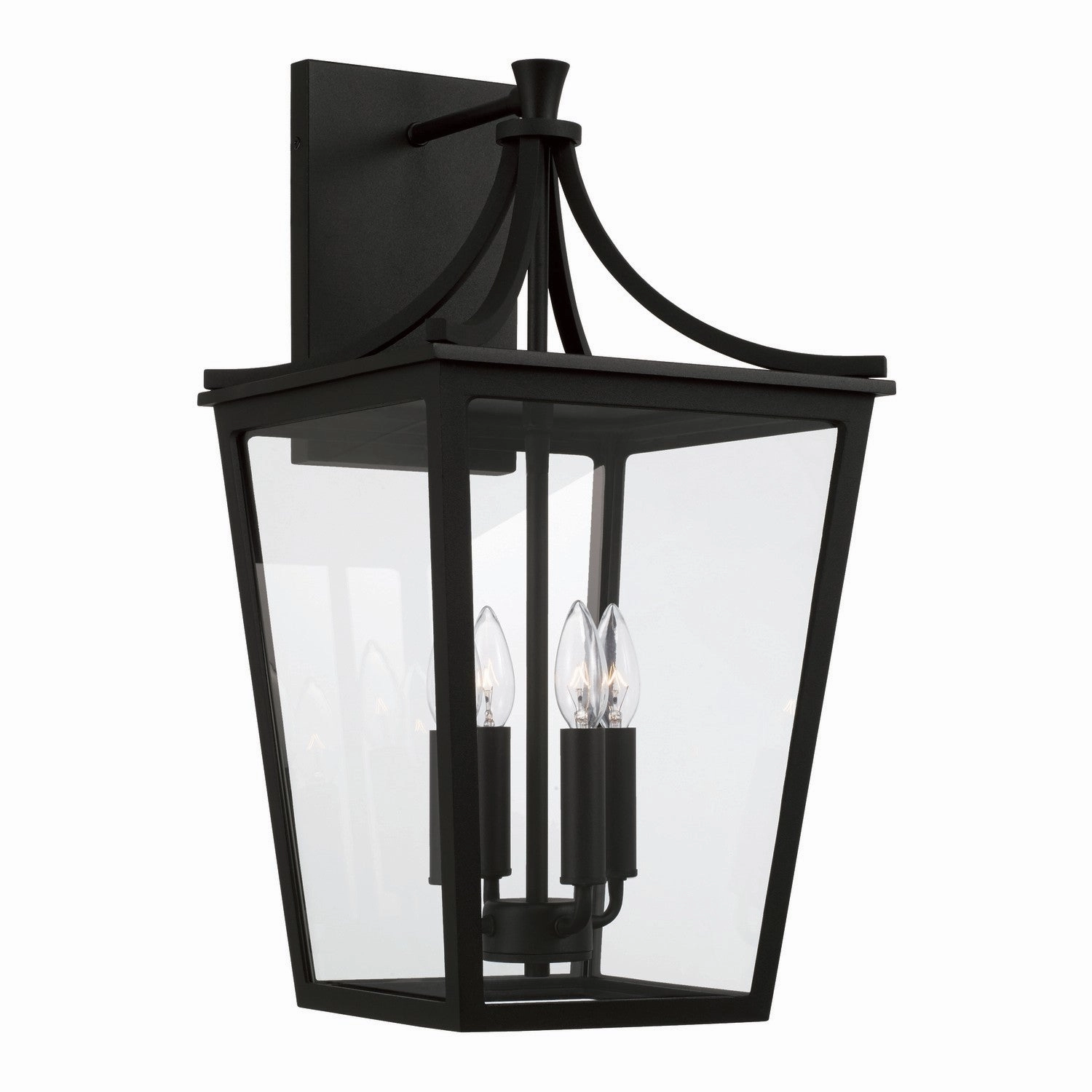 Adair Four Light Outdoor Wall Lantern BlackOutdoor wall sconces with motion sensor