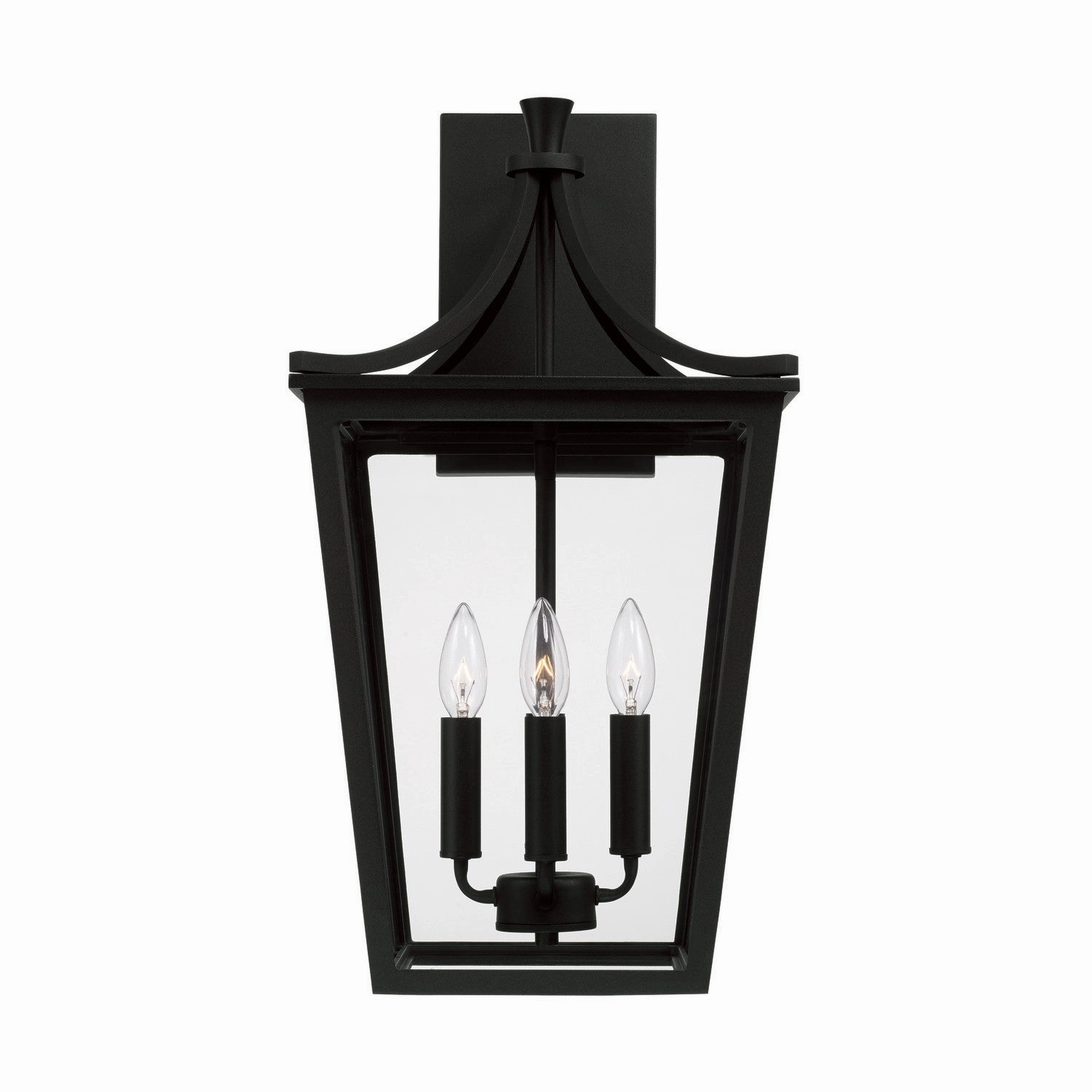 Adair Four Light Outdoor Wall Lantern Black