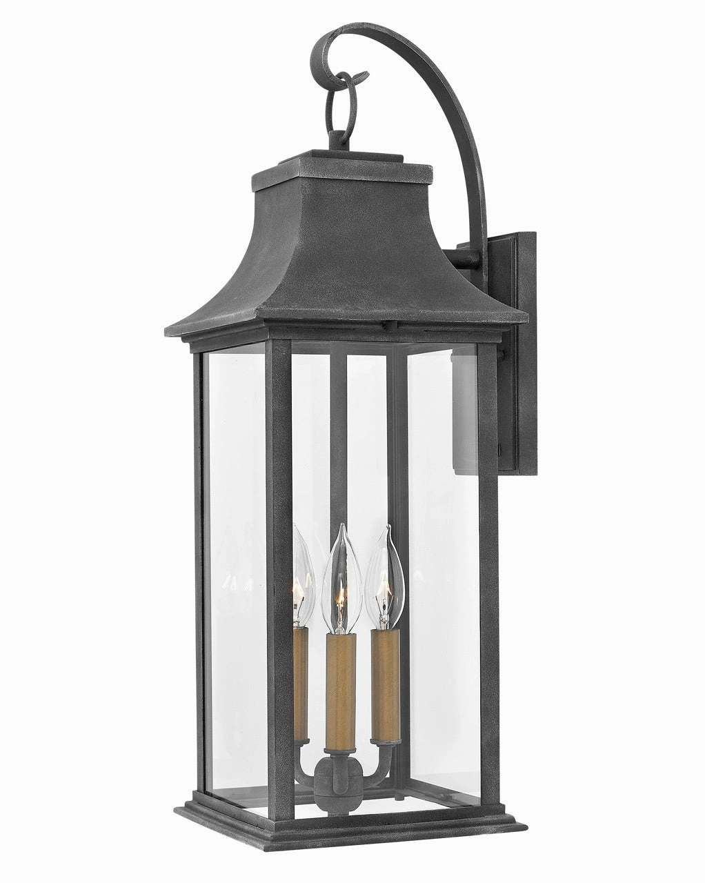 Adair LED Outdoor Wall Mount Aged ZincOutdoor wall sconces with motion sensor