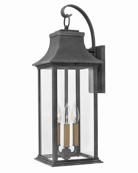 Adair LED Outdoor Wall Mount Aged ZincOutdoor wall sconces with motion sensor