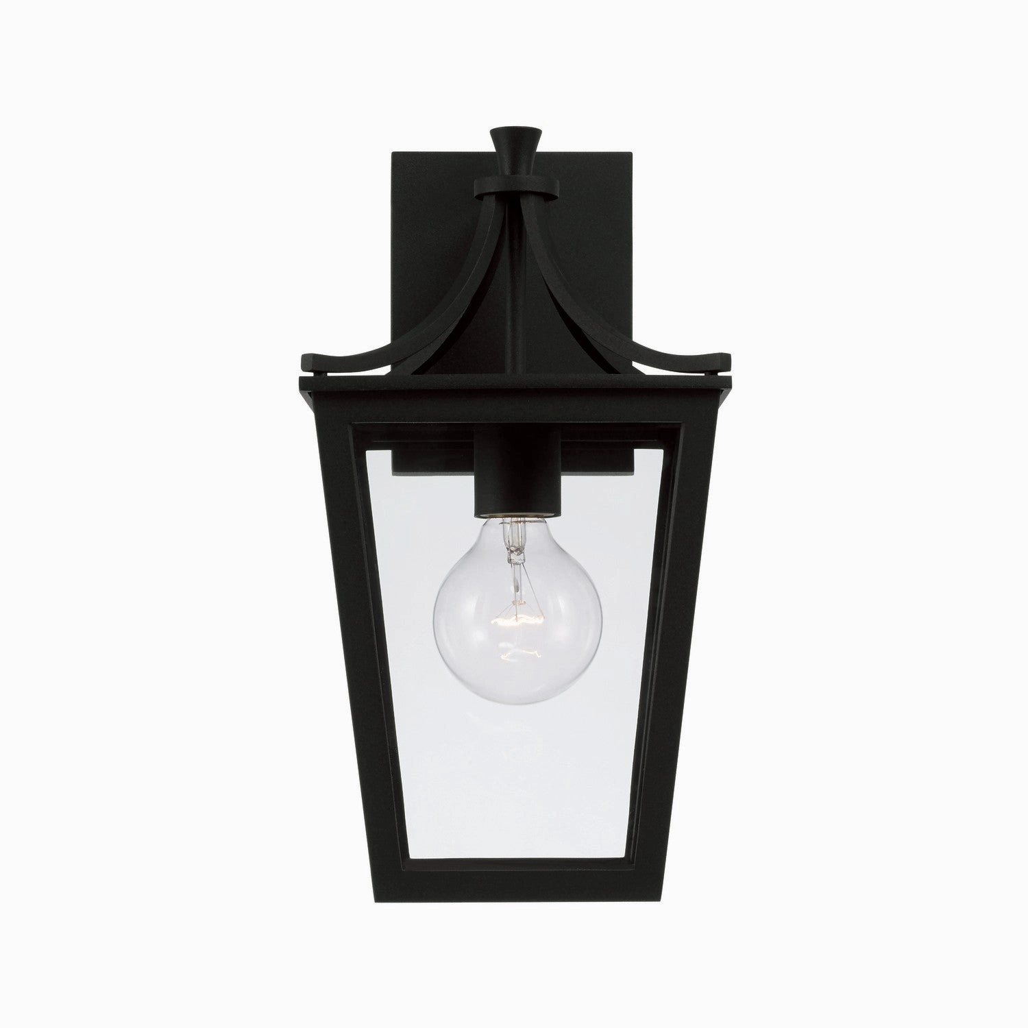 Adair One Light Outdoor Wall Lantern Black