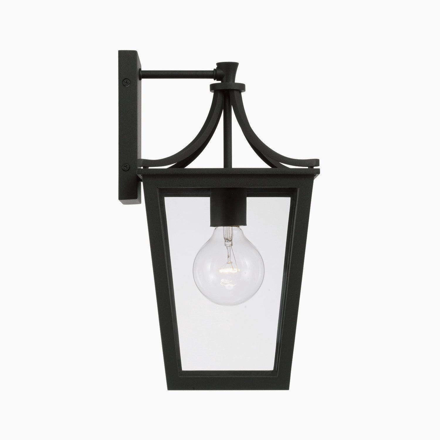 Adair One Light Outdoor Wall Lantern Black