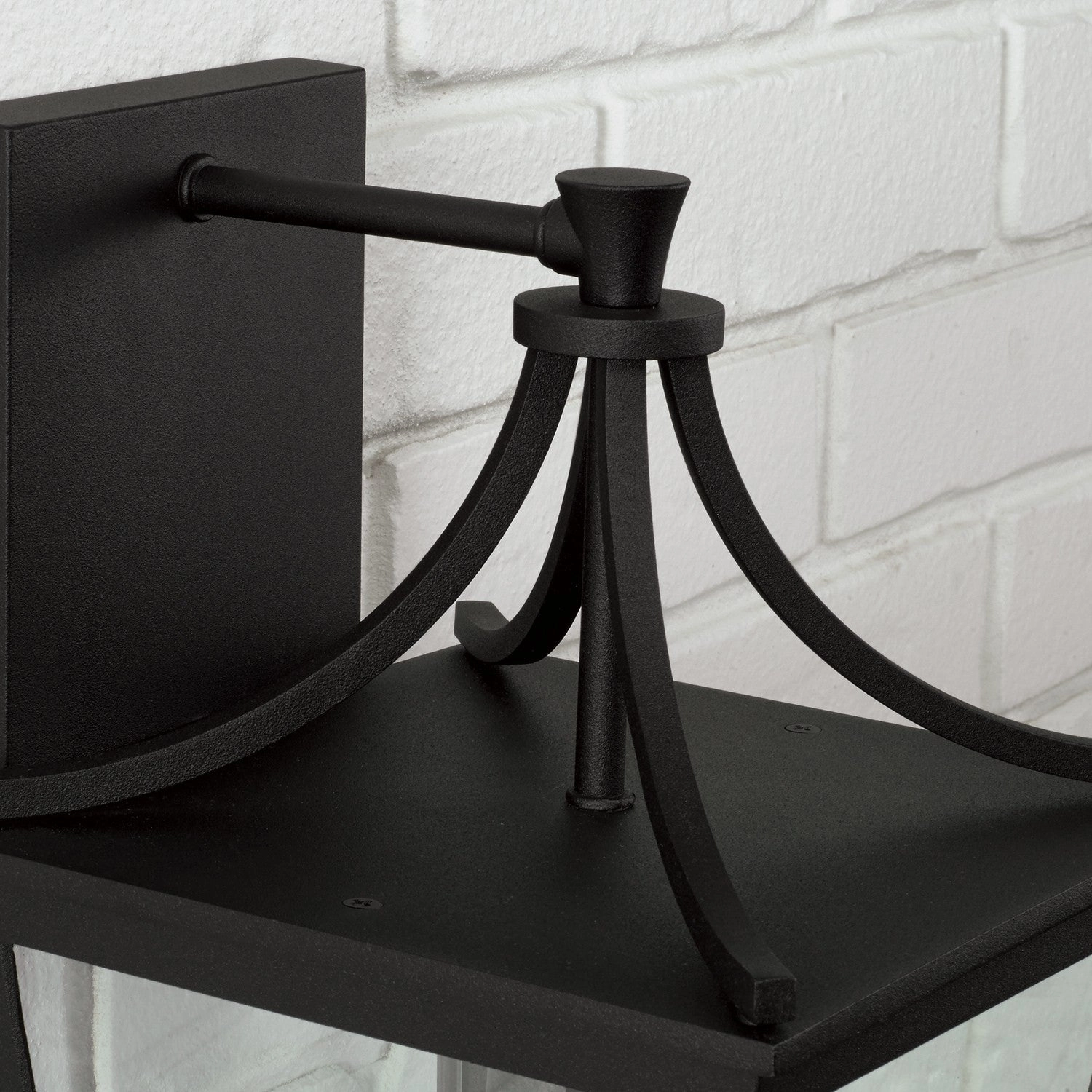 Adair One Light Outdoor Wall Lantern Black