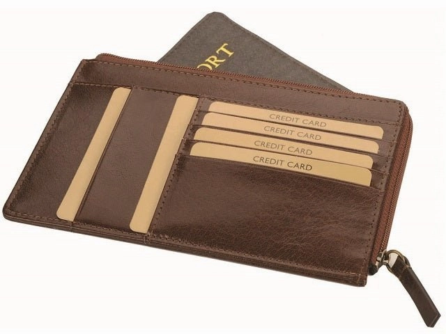 Adpel Bon Voyage Vitello Leather Passport Holder | Brown Limited Stock Deals Limited Time Discount