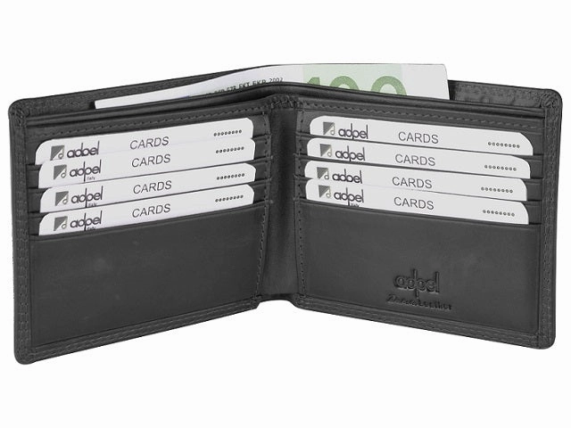 Adpel Dakota Leather 8Cc Wallet | Black Shop the Best Deals
