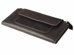 Adpel Dakota Leather Purse With Magnetic Closure | Black Clearance Steal Today MustShop Sale