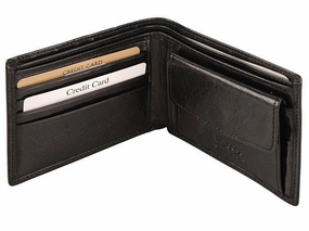 Adpel Italian Leather Wallet With Coin Section | Black Limited Offer Alert Perfect Gift Offer