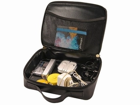 Hot Offer Inside Hot Item Clearance Adpel Leather On The Go Utility Bag | Black