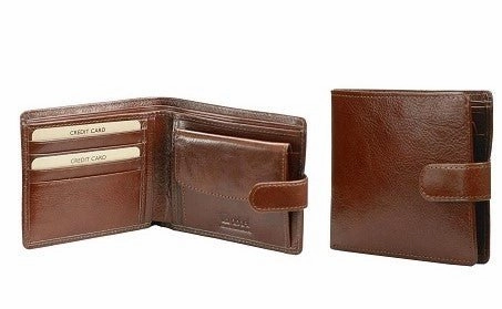 Shop Now Save Adpel Leather Wallet With Coin Purse And Tab Closure