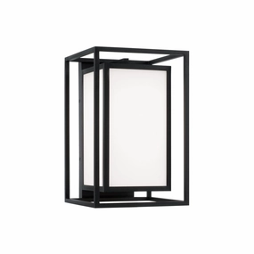 Aiden One Light Outdoor Wall Lantern BlackOutdoor wall sconces with motion sensor