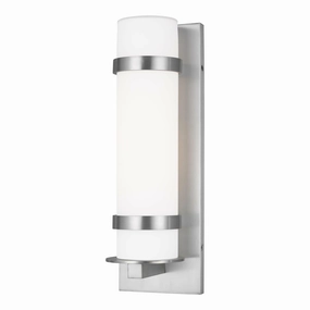 Alban Medium 1-Light Outdoor Wall Light (with Bulb)Weatherproof outdoor lighting