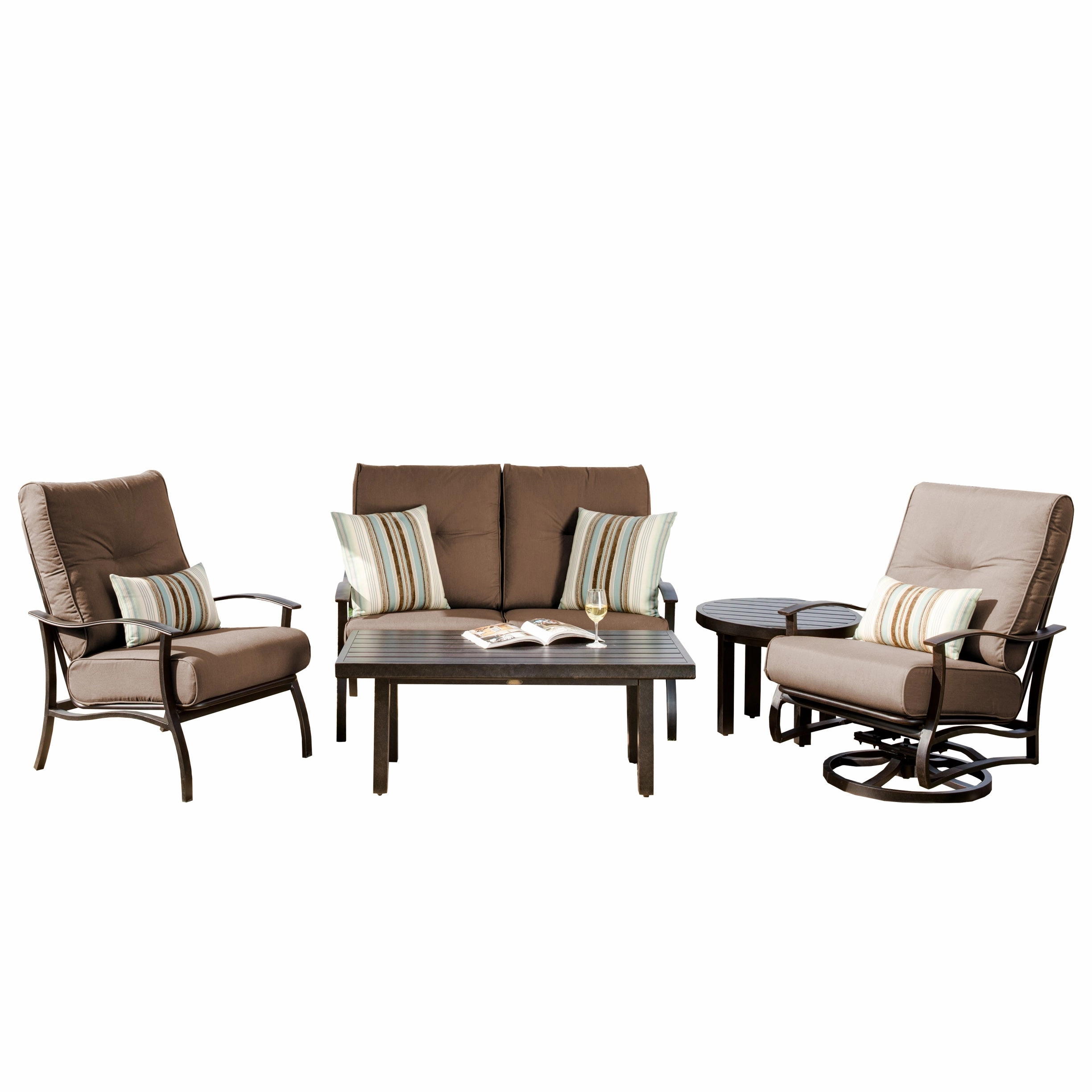 Albany Loveseat Deep Seating Setaluminum alloy outdoor sofa set