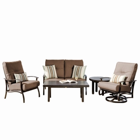 Albany Loveseat Deep Seating Setaluminum alloy outdoor sofa set