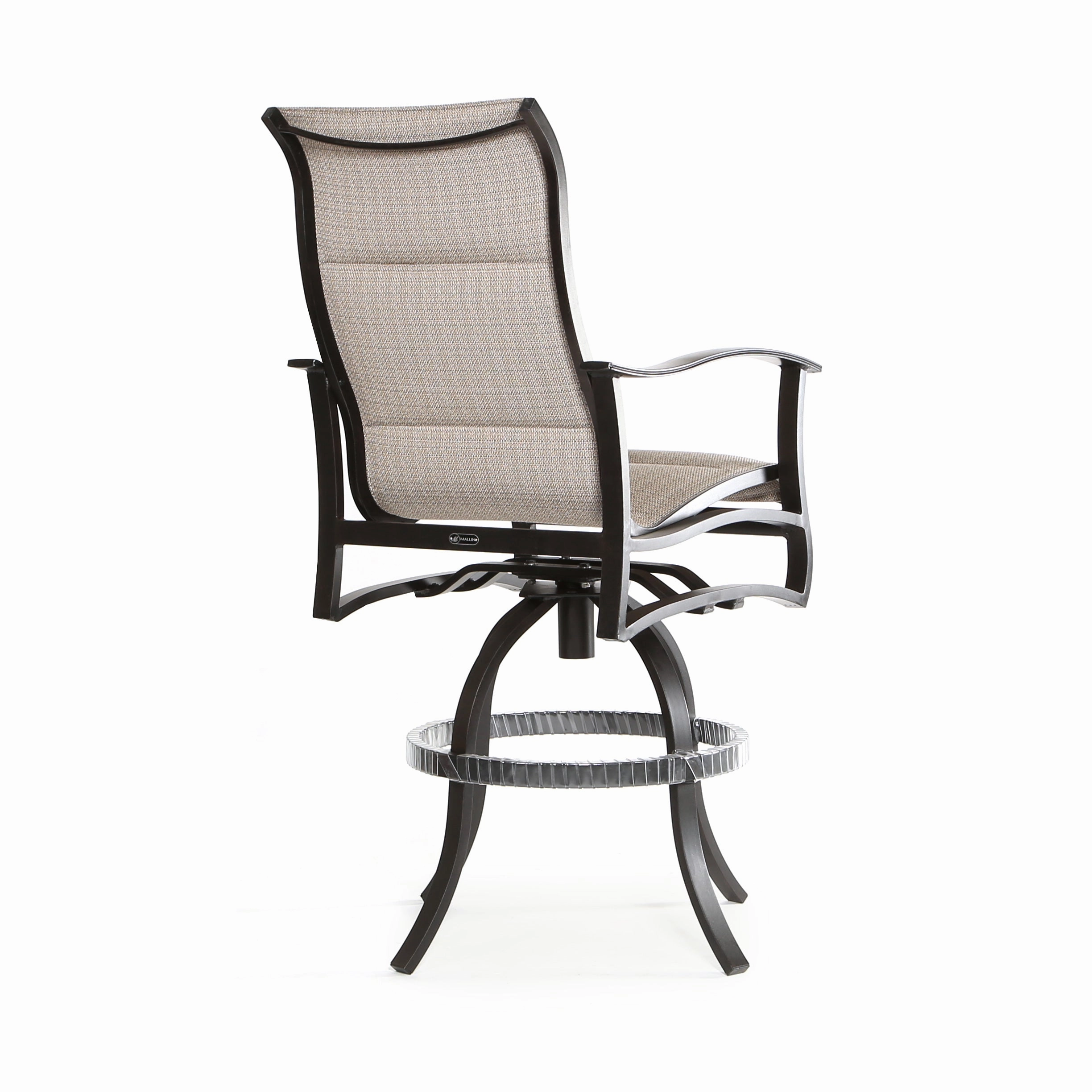 Albany Padded Sling Swivel Bar Stool