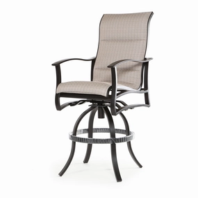 Albany Padded Sling Swivel Bar Stoolaluminum alloy outdoor sofa set