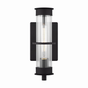 Alcona Small Outdoor Wall Lantern BlackOutdoor wall sconces with motion sensor