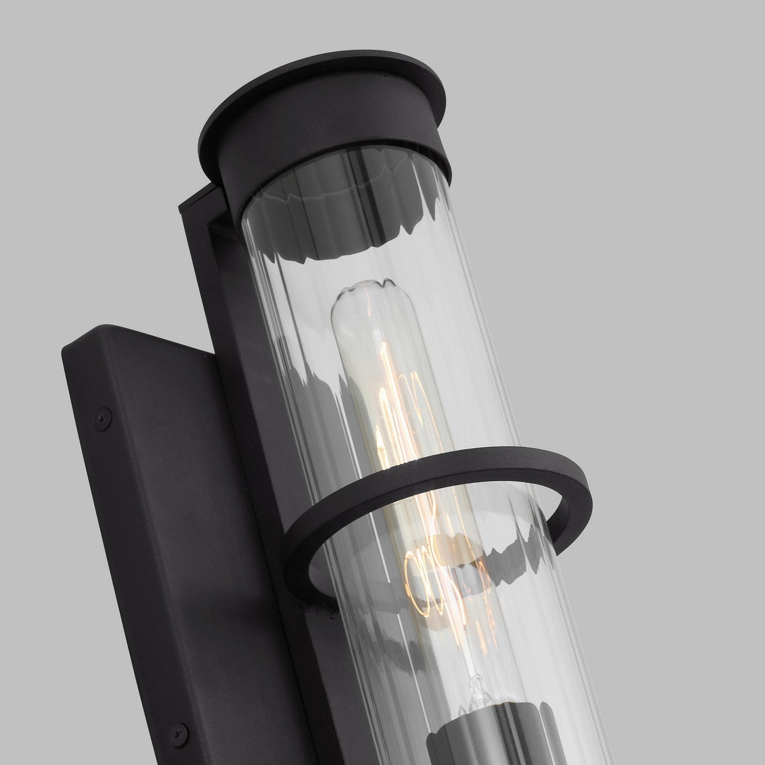 Alcona Small Outdoor Wall Lantern Black