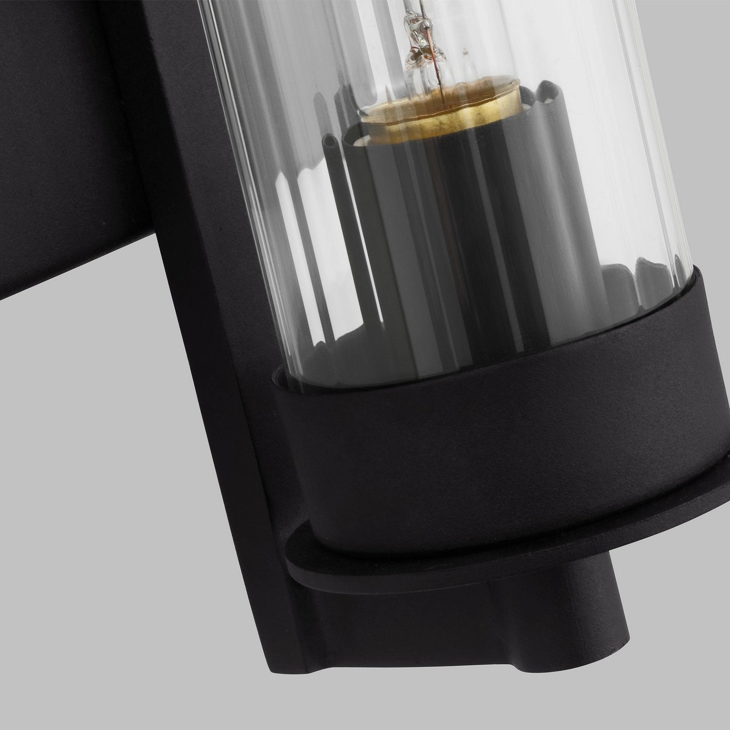 Alcona Small Outdoor Wall Lantern Black