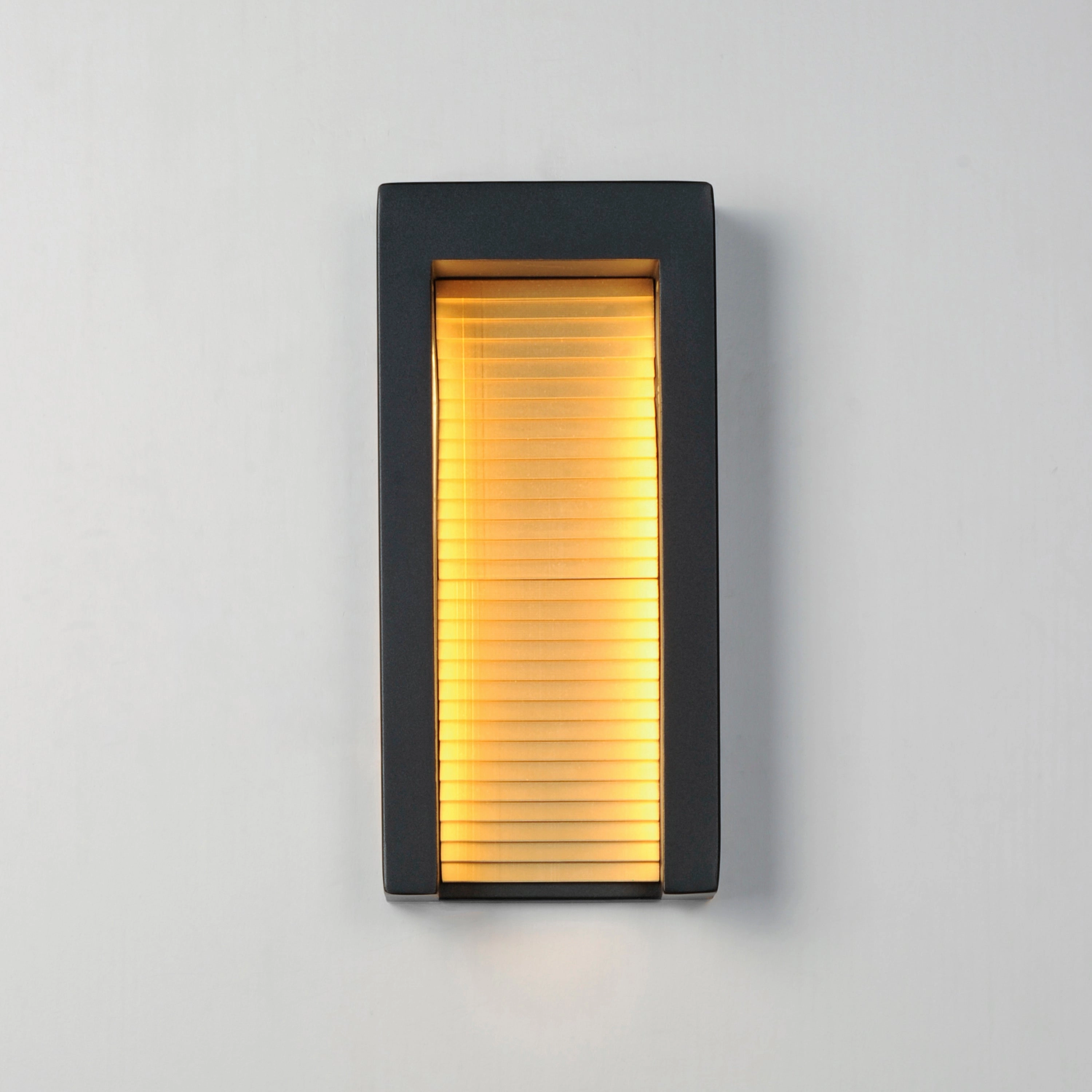 Alcove LED Outdoor Wall Sconce Black / Gold