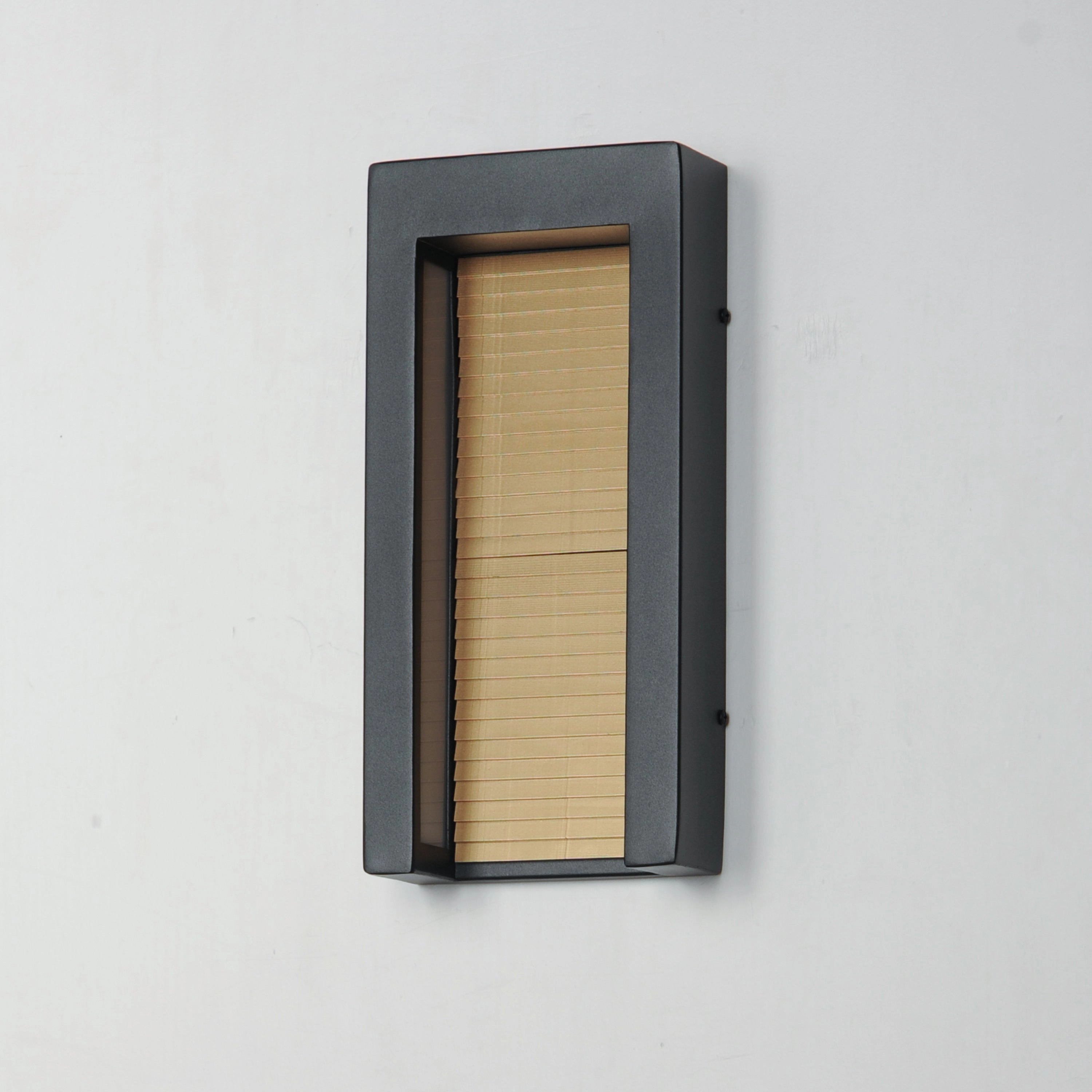 Alcove LED Outdoor Wall Sconce Black / Gold