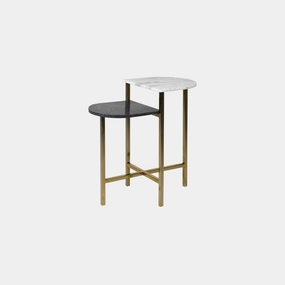 Alderney - Side Table With Marble Topoutdoor side table for patio furniture